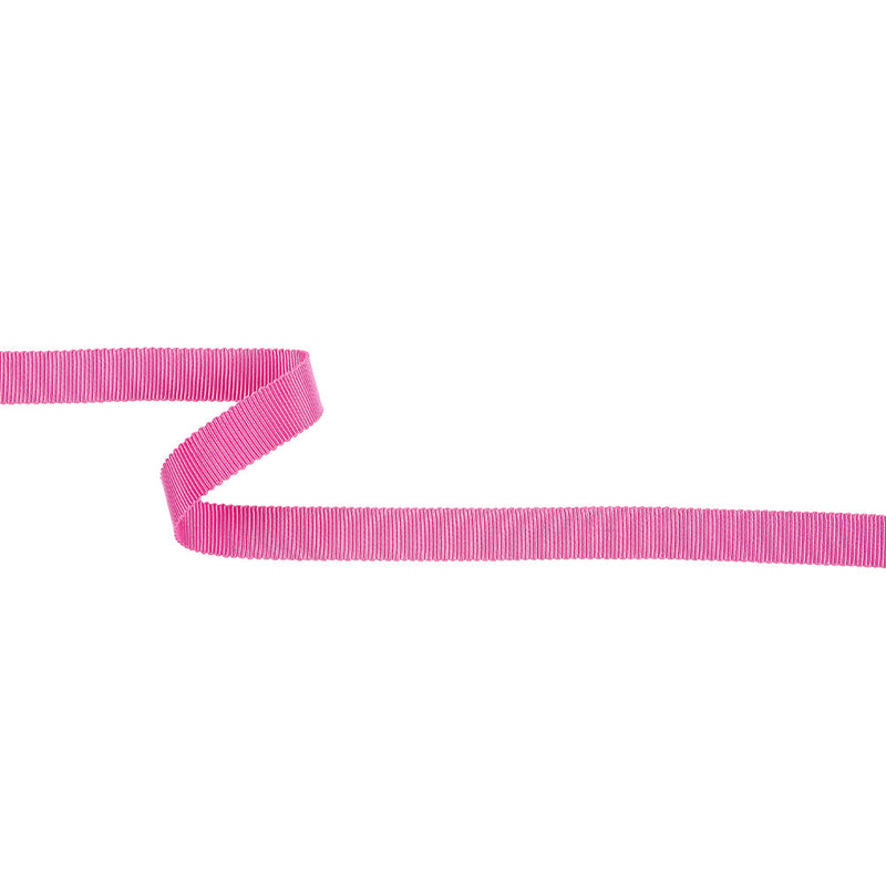 Medium Pink Recycled Polyester Petersham Grosgrain Ribbon - 12mm