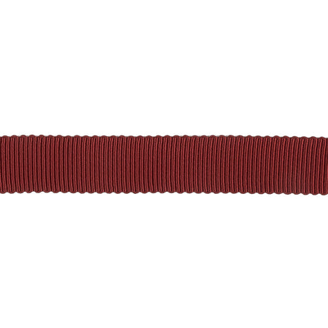 Burgundy Recycled Polyester Petersham Grosgrain Ribbon - 12mm