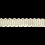 Almond Milk Recycled Polyester Petersham Grosgrain Ribbon - 12mm