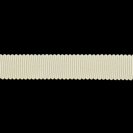 Almond Milk Recycled Polyester Petersham Grosgrain Ribbon - 12mm