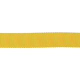 Yellow Recycled Polyester Petersham Grosgrain Ribbon - 12mm