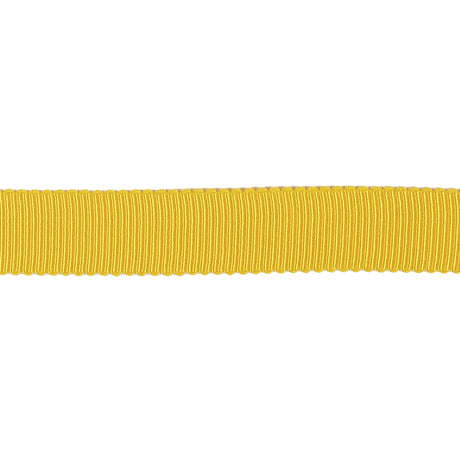 Yellow Recycled Polyester Petersham Grosgrain Ribbon - 12mm
