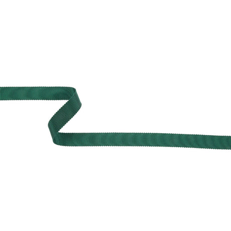Emerald Recycled Polyester Petersham Grosgrain Ribbon - 12mm