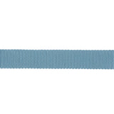 Dusty Blue Recycled Polyester Petersham Grosgrain Ribbon - 12mm