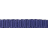 Navy Recycled Polyester Petersham Grosgrain Ribbon - 12mm