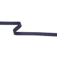 Dark Navy Recycled Polyester Petersham Grosgrain Ribbon - 12mm