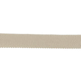 Taupe Recycled Polyester Petersham Grosgrain Ribbon - 12mm