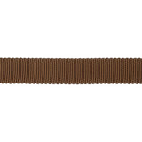 Brown Recycled Polyester Petersham Grosgrain Ribbon - 12mm