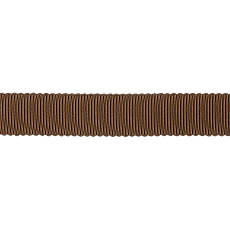 Brown Recycled Polyester Petersham Grosgrain Ribbon - 12mm