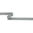 Light Gray Recycled Polyester Petersham Grosgrain Ribbon - 15mm