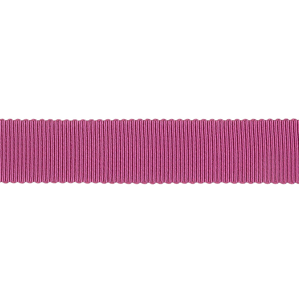 Dark Pink Recycled Polyester Petersham Grosgrain Ribbon - 15mm