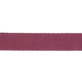 Dark Raspberry Recycled Polyester Petersham Grosgrain Ribbon - 15mm