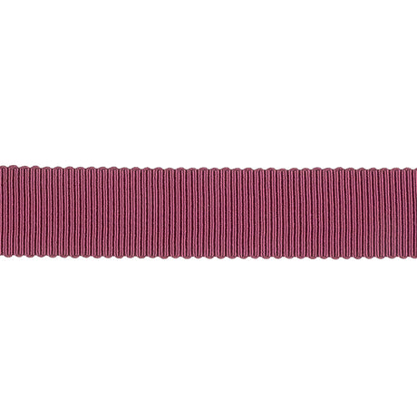 Dark Raspberry Recycled Polyester Petersham Grosgrain Ribbon - 15mm