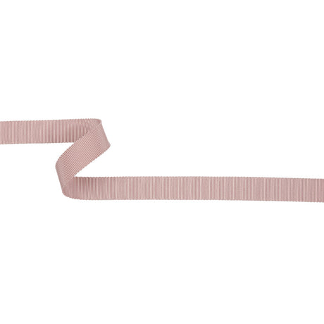 Misty Rose Recycled Polyester Petersham Grosgrain Ribbon - 15mm
