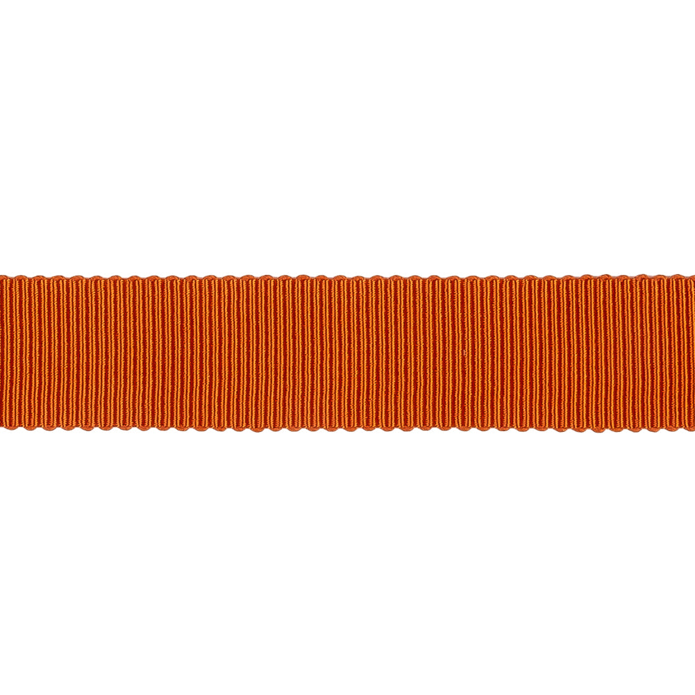 Red Orange Recycled Polyester Petersham Grosgrain Ribbon - 15mm