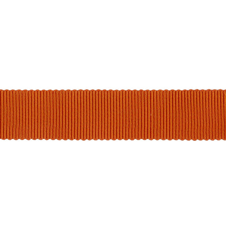 Red Orange Recycled Polyester Petersham Grosgrain Ribbon - 15mm