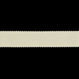 Almond Milk Recycled Polyester Petersham Grosgrain Ribbon - 15mm