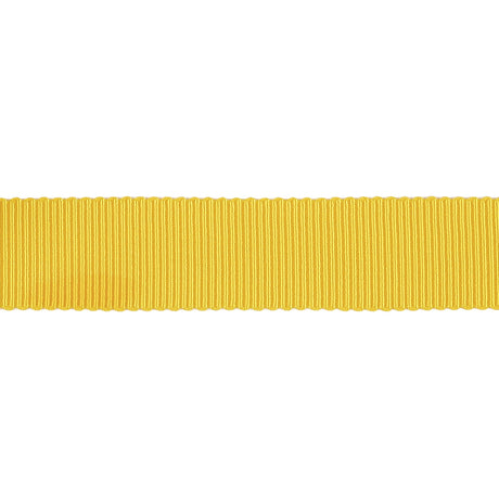 Yellow Recycled Polyester Petersham Grosgrain Ribbon - 15mm