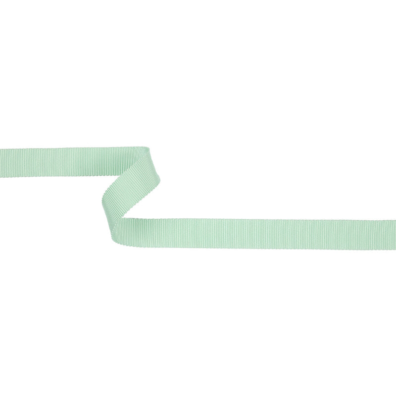 Spearmint Recycled Polyester Petersham Grosgrain Ribbon - 15mm
