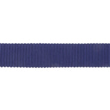 Navy Recycled Polyester Petersham Grosgrain Ribbon - 15mm