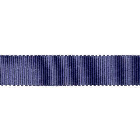 Navy Recycled Polyester Petersham Grosgrain Ribbon - 15mm