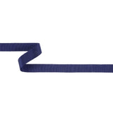 Navy Recycled Polyester Petersham Grosgrain Ribbon - 15mm