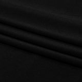 Stretch Polyester Crepe Knit - Black - Arabesque Collection