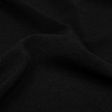 Stretch Polyester Crepe Knit - Black - Arabesque Collection