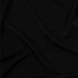 Stretch Polyester Crepe Knit - Black - Arabesque Collection