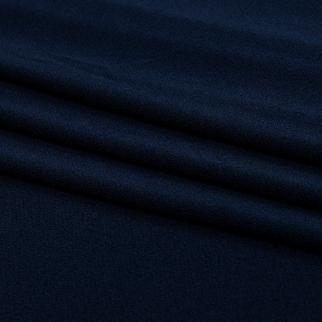 Stretch Polyester Crepe Knit - Navy - Arabesque Collection