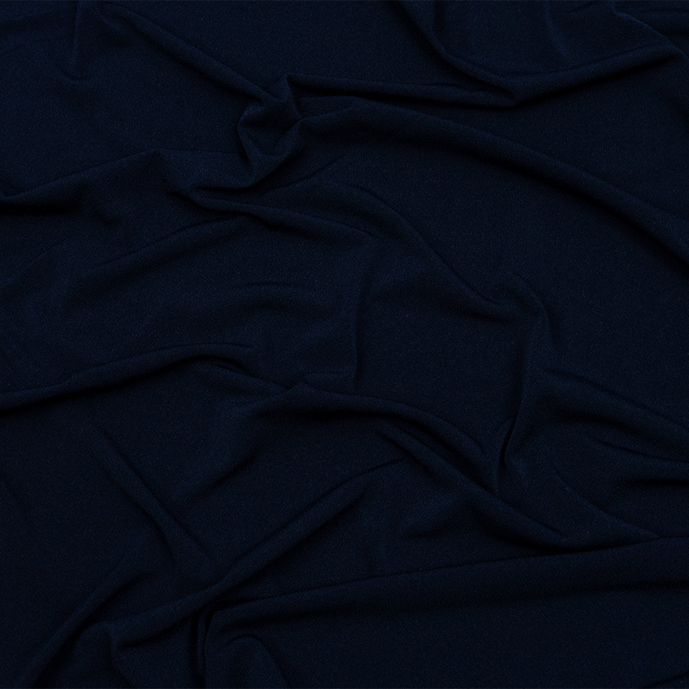Stretch Polyester Crepe Knit - Navy - Arabesque Collection