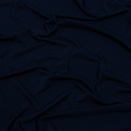 Stretch Polyester Crepe Knit - Navy - Arabesque Collection