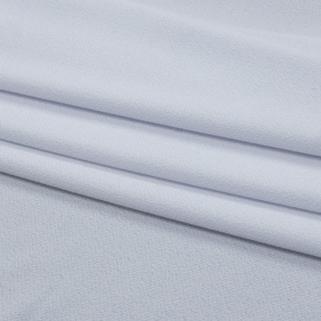 Stretch Polyester Crepe Knit - White - Arabesque Collection