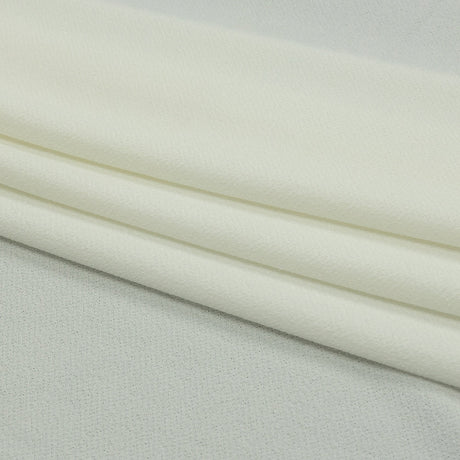 Stretch Polyester Crepe Knit - Cloud Dancer - Arabesque Collection
