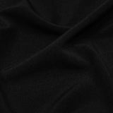 Stretch Polyester ITY Jersey - Black - Isadora Collection