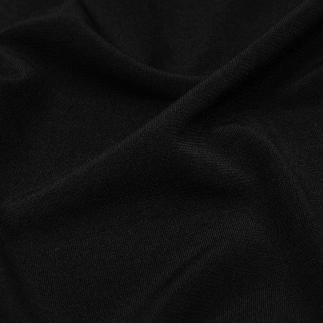 Stretch Polyester ITY Jersey - Black - Isadora Collection