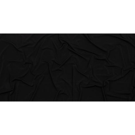 Stretch Polyester ITY Jersey - Black - Isadora Collection