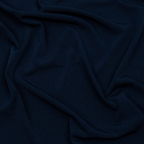 Stretch Polyester ITY Jersey - Navy - Isadora Collection