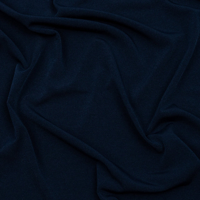 Stretch Polyester ITY Jersey - Navy - Isadora Collection