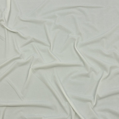 Stretch Polyester ITY Jersey - Cloud Dancer - Isadora Collection