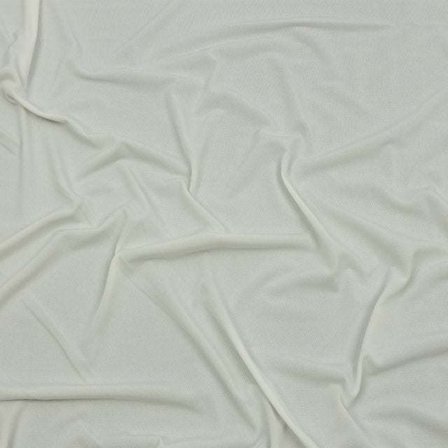 Stretch Polyester ITY Jersey - Cloud Dancer - Isadora Collection