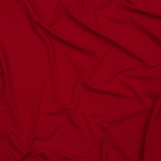 Stretch Polyester ITY Jersey - Tango Red - Isadora Collection