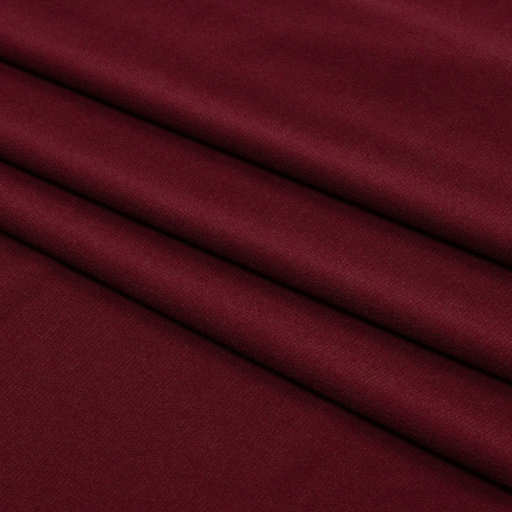 Stretch Polyester ITY Jersey - Wine - Isadora Collection