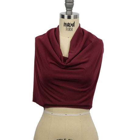 Stretch Polyester ITY Jersey - Wine - Isadora Collection