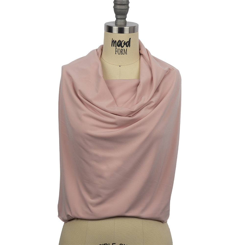Stretch Polyester ITY Jersey - Silver Pink - Isadora Collection
