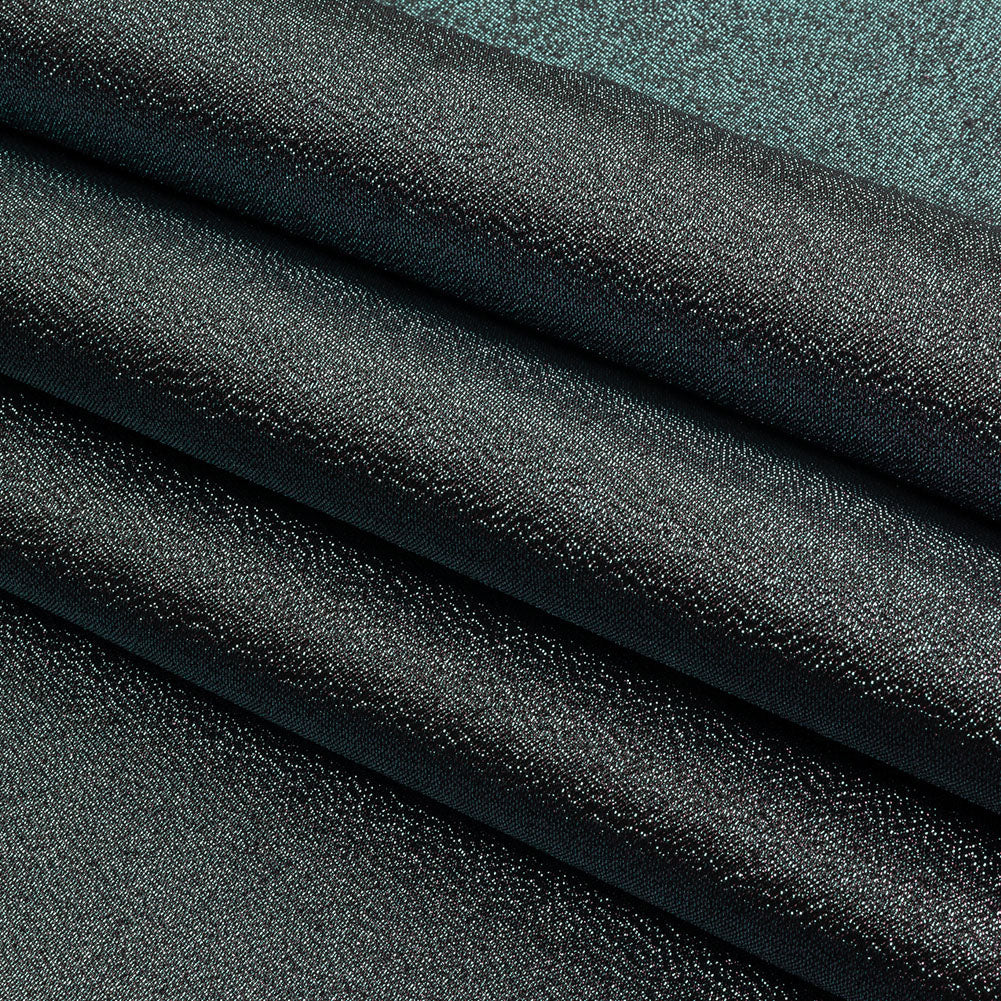 Metallic Polyester Lame - Pink and Black - Glimmer Collection