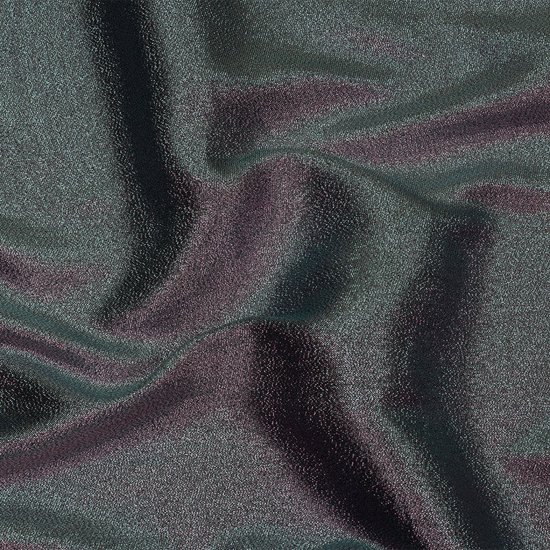 Metallic Polyester Lame - Pink and Black - Glimmer Collection