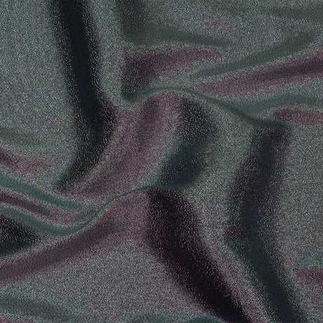 Metallic Polyester Lame - Pink and Black - Glimmer Collection