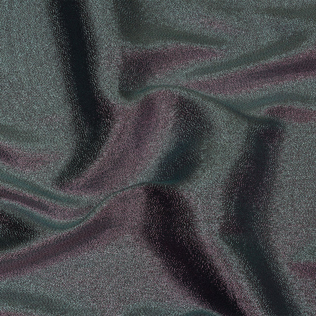 Metallic Polyester Lame - Pink and Black - Glimmer Collection