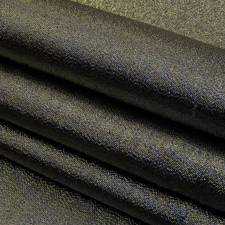 Metallic Polyester Lame - Royal Blue and Black - Glimmer Collection